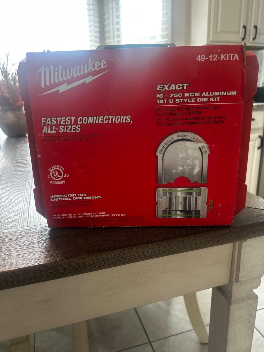 EXACT #6 - 750 MCM ALUMINUM 12T U STYLE DIE KIT - Image 1