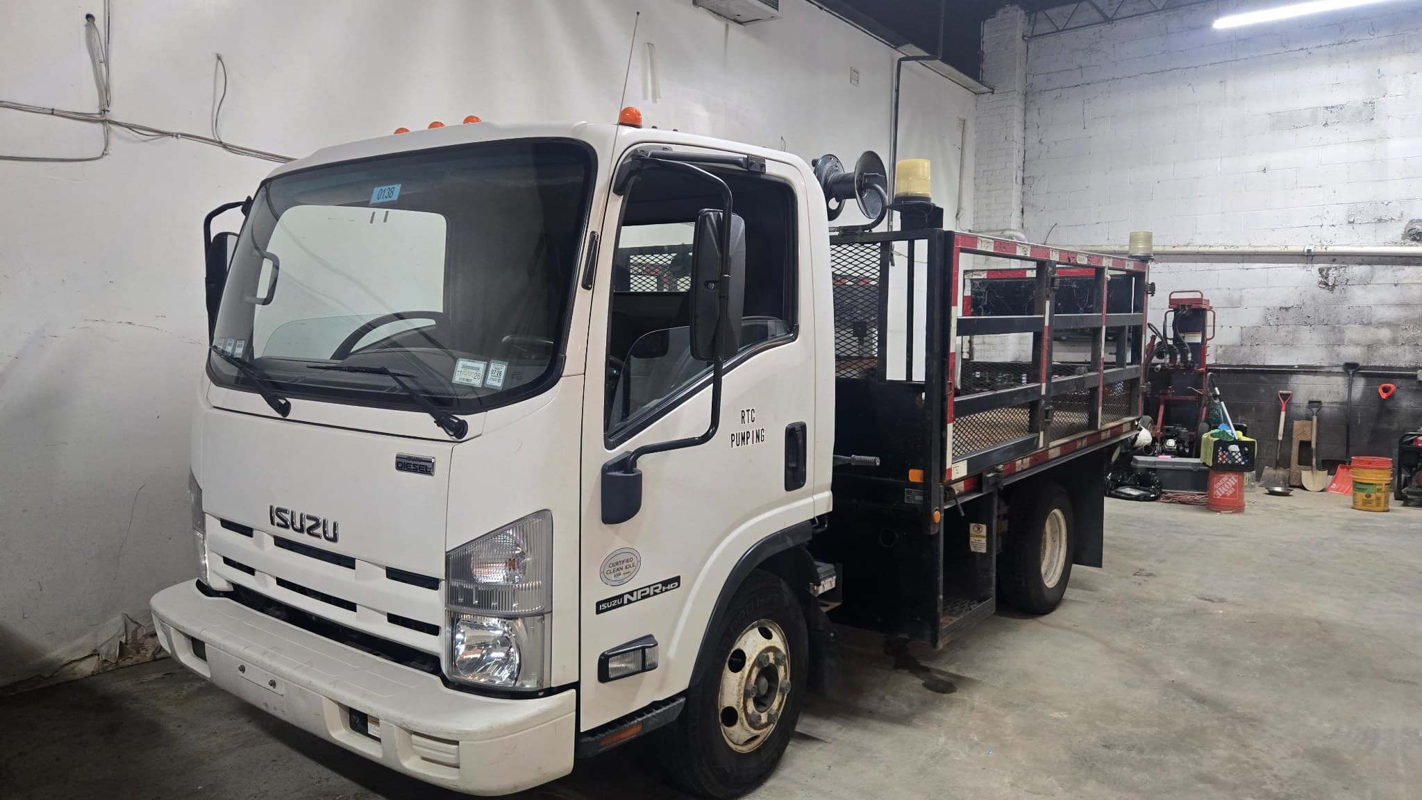 2014 Isuzu NPR-HD Diesel Stake/Flatbed Contractor Truck โ 34K Miles