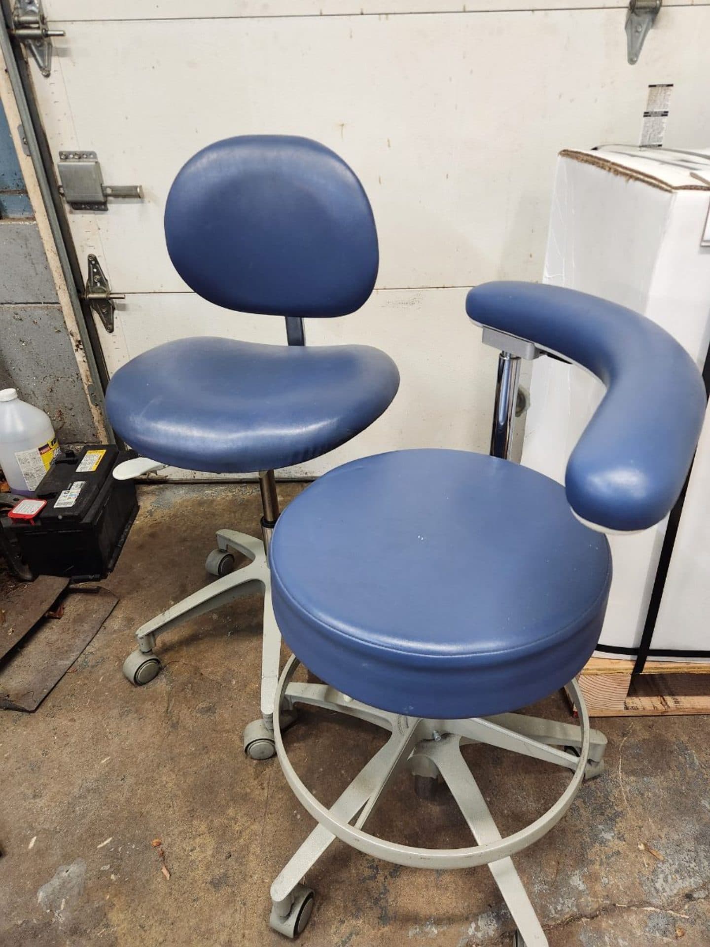 Dental Office Doctor's and Assistant's Stools For Sale - Image 1